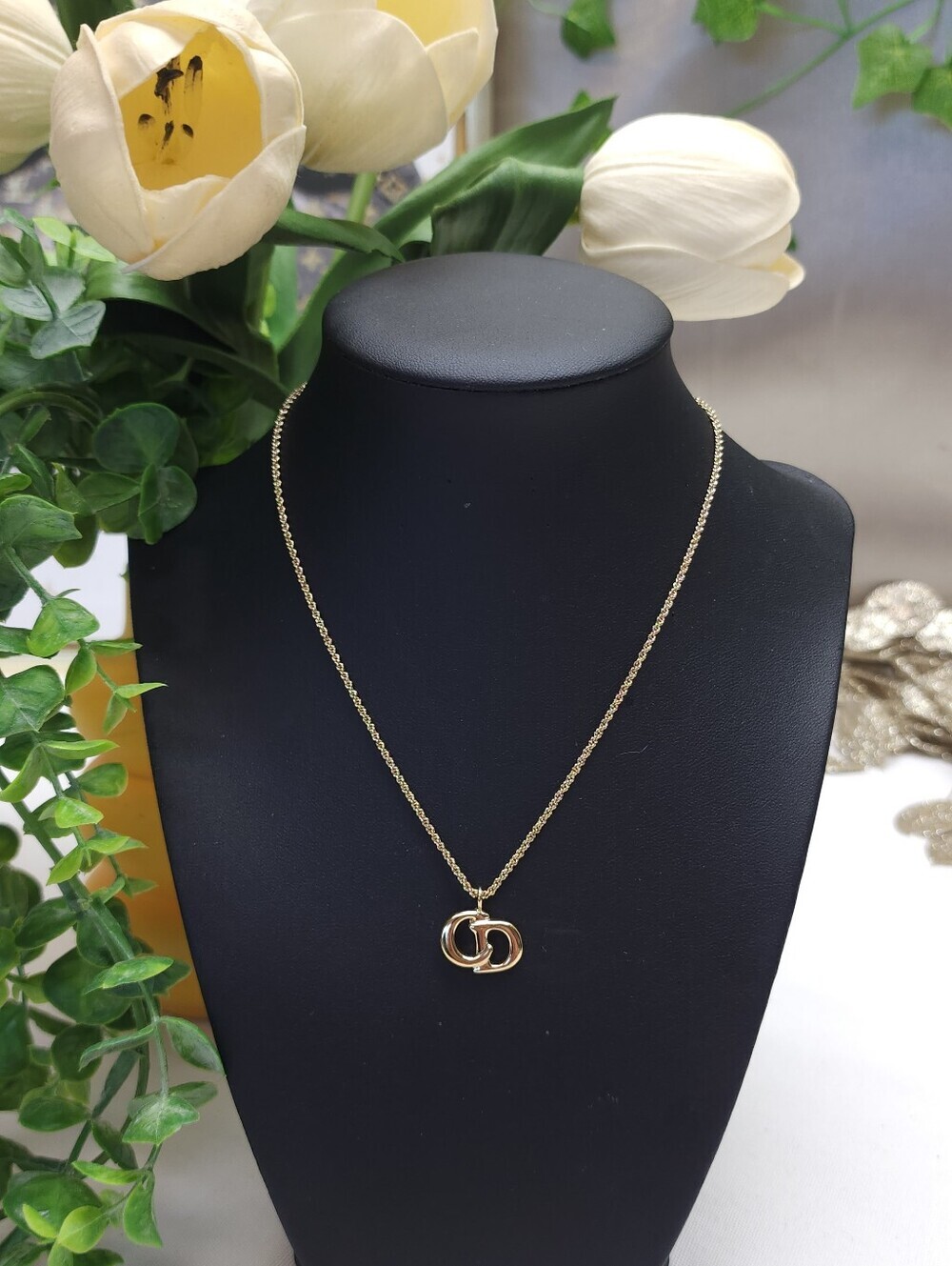 Authentic Christian Dior CD Necklace